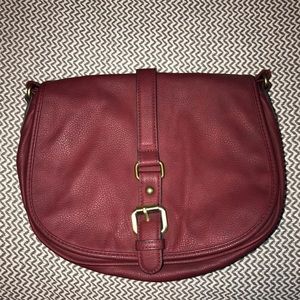 Maroon satchel